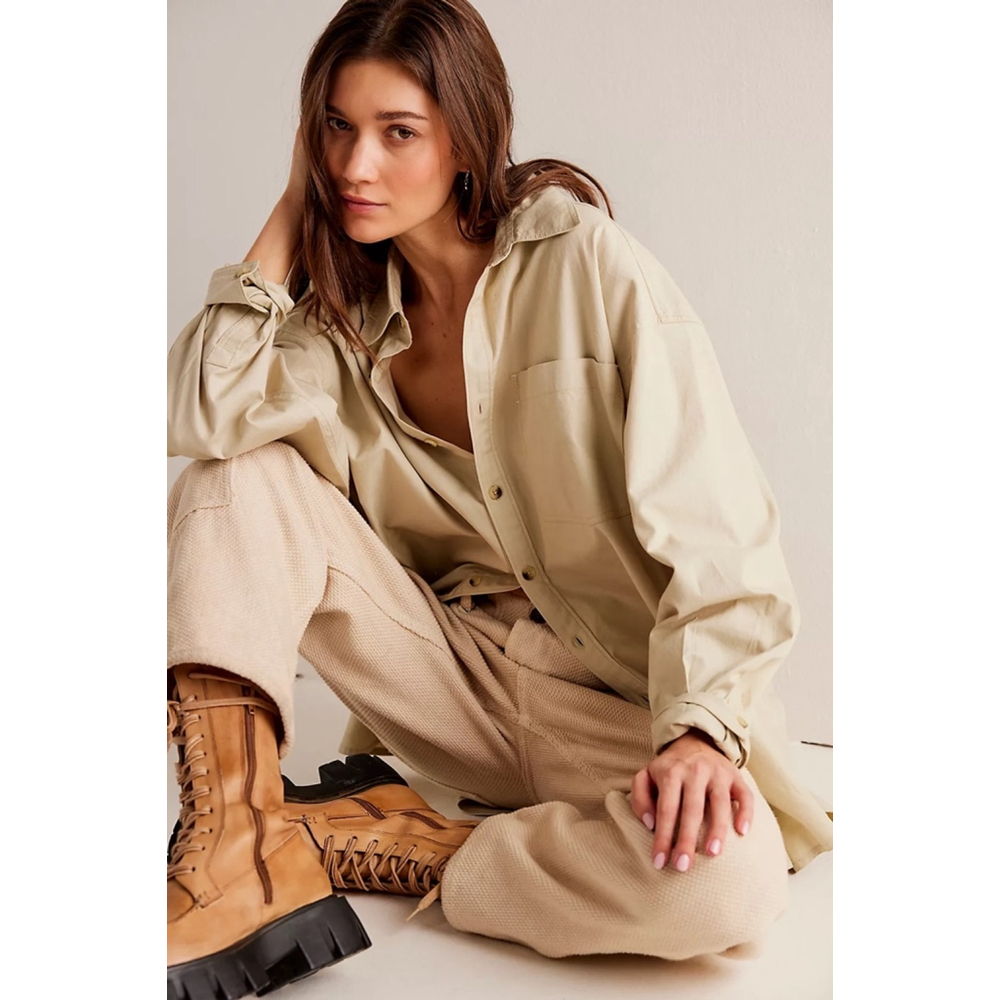 Free People We The Free Freddie Shirt Button Down Cotton Women’s XS New NWT - Picture 3 of 4